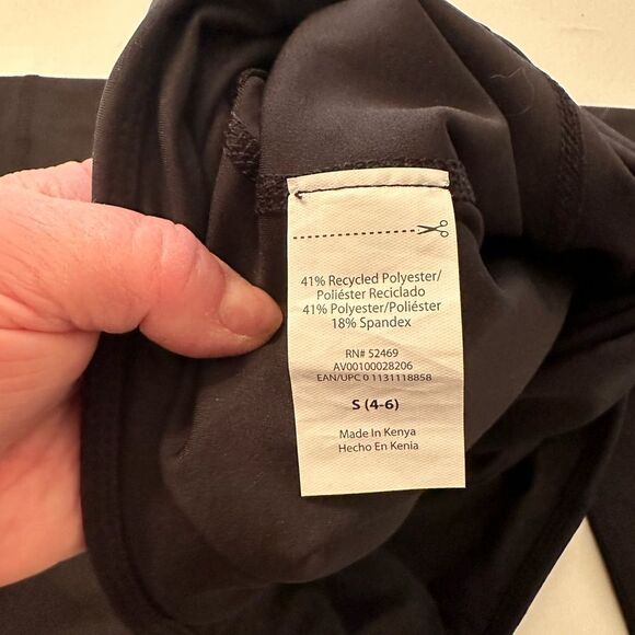 Avia Black Leggings, Size 4-6 - Picture 6 of 7